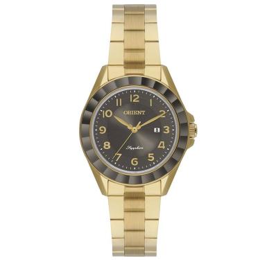 Imagem de Relógio ORIENT feminino dourado preto FTSS1165 G2KX