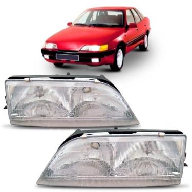 Imagem de Par Farol Espero 1992 A 1995 Lente Raiada - TYC