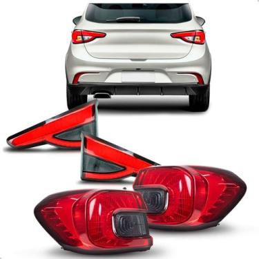 Imagem de Jogo Lanterna Canto E Tampa Para Fiat Argo 2017 A 2024 Fumê - SP ACESS