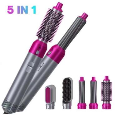 Imagem de Secador De Cabelo Ar Quente 5 Em 1 Profissional - Escova 5 Em 1, 110V