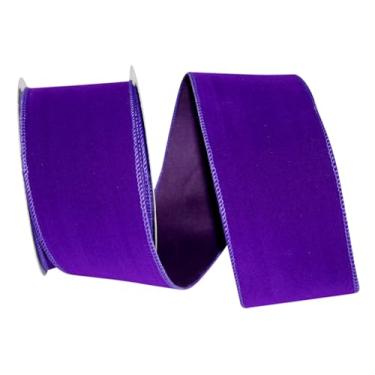 Imagem de Reliant Ribbon 92799W-064-40F Fita de borda com fio de cor de veludo, 5 x 25 metros, roxo