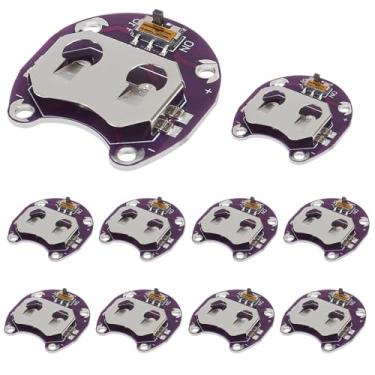 Imagem de AEDIKO 10 peças Lilypad Coin Cell Suporte de bateria CR2032 Módulo de capa de suporte de bateria