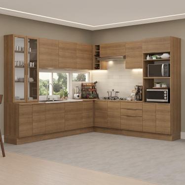 Imagem de Armário De Cozinha Completa 549cm Rustic Stella Madesa 01 Rustic