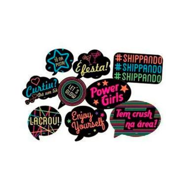 Imagem de Kit Plaquinhas Neon - 9 Unidades