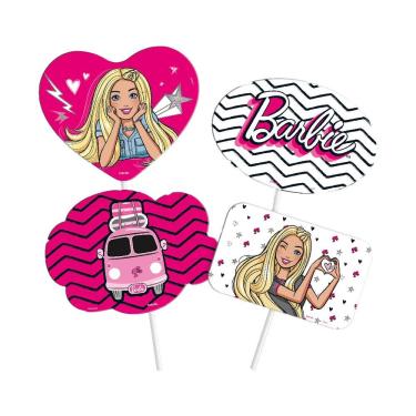 Imagem de Plaquinhas Divertidas Barbie - 4 Unidades