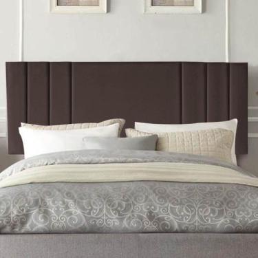 Imagem de Painel Estofado Luxo Grécia 195cm King Size Para Cama Box material sin