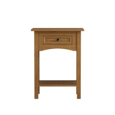 Imagem de Mesa Aparador 1 Gaveta 1 Prateleira Veneza Amêndoa