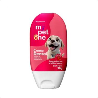 Imagem de Mypetone Creme Dental Sabor Morango para Cães e Gatos, 90g