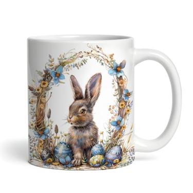 Imagem de Caneca xicara páscoa coelho ovos 25EI