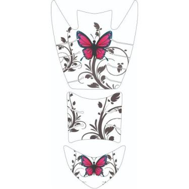 Imagem de Adesivo Protetor Da Biz Completo Borboleta Branca 2011/2017 - SUPERART