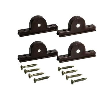 Imagem de Kit De 4 Rodízios Para Janelas E Portas De Correr Trilho 8mm - Rodízio