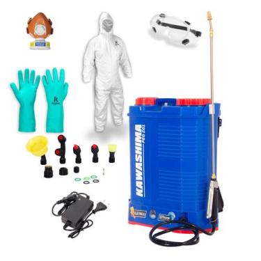 Imagem de Pulverizador Costal a Bateria com Agitador 20L Kawashima +Oculos Incol