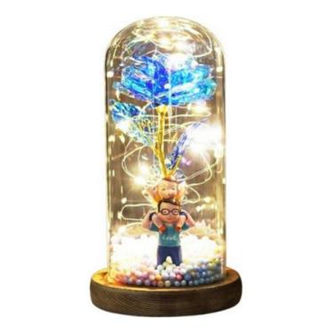 Imagem de Rosa Eterna Iluminada Cúpula - Pai e filho - TECH MUNDO DF