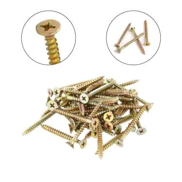 Imagem de Kit Montagem Móveis 500 Parafusos Chata 5x50 Phillips