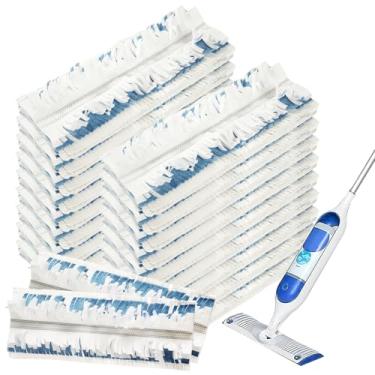 Imagem de LISHINE 20 refis de almofada de substituição para esfregão Swiffer Power, refis descartáveis para PowerMop, refis de almofada de esfregão multisuperfície para limpeza de piso