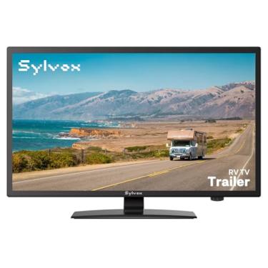 Imagem de SYLVOX TV RV de 19 polegadas, HDTV inteligente de 12 V com leitor de DVD, duas opções de energia (12V CC/AC), compatibilidade com Google OS e Google Assistant, WiFi e Bluetooth, portas HDMI/USB