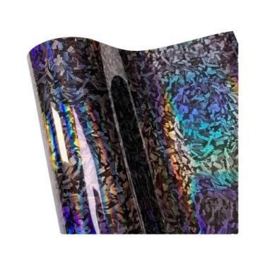 Imagem de Adesivo De Carro Em Vinil De Fibra De Carbono Dourado E Prateado De Al