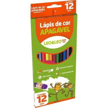Imagem de Lapis De Cor Triangular Leoleo 12Cores Apagavel