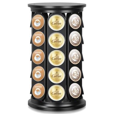 Imagem de Suporte de cápsulas de café, organizador giratório de cápsulas de café para 40 cápsulas K - Suporte de carrossel de 360° para cápsulas Keurig, armazenamento de grande capacidade para organizador de