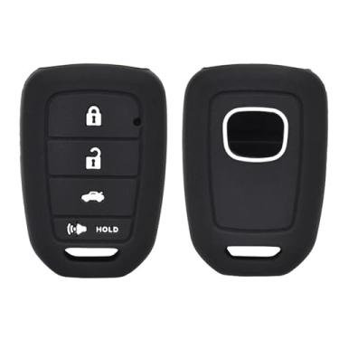 Imagem de SCurti Capa de chave de carro para Ho/nda HR-V 2016-2018 capa de silicone para chave de carro capa protetora de chave de carro acessórios de carro