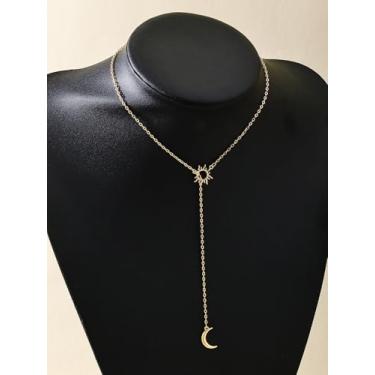 Imagem de Colar de pirata em camadas de ouro para mulheres, corrente grossa, joia de pirata, colar com pingente de moeda dos anos 80 e 90, acessórios de fantasia de pirata