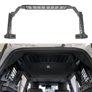 Imagem de CTH Para Toyota Land Cruiser LC250 2024 2025 com modificação traseira do porta-malas suporte de armazenamento de bagagem, painel Molle, organizadores de porta-malas (janela lateral + prateleira de