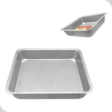 Imagem de Forma Assadeira Quadrada Polida Pequena Forninho Air fryer - Jolly