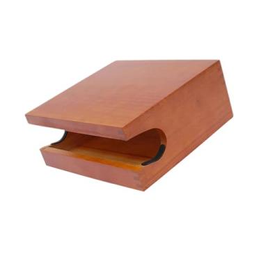 Imagem de Aymzbd Suporte de Parede para Bicicleta em Madeira, Prateleira para Guardar Bicicletas, para Decoração de Interiores, Elegante Suporte para Exibir Bicicletas, Vermelho acastanhado