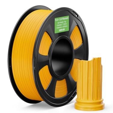 Imagem de DEEPLEE Filamento PLA+ 2.0 1,75 mm, filamento de impressora 3D de resistência mais forte, girassol amarelo 1 kg, filamento de impressora 3D PLA Plus atualizado, filamento PLA+ de alta velocidade para