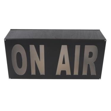 Imagem de Asixxsix Letreiros néon "No Ar", plug and play, 12 cores, luz LED "No Ar", fácil de instalar, decoração de estúdio, luzes decorativas LED para estúdio e transmissões em direto