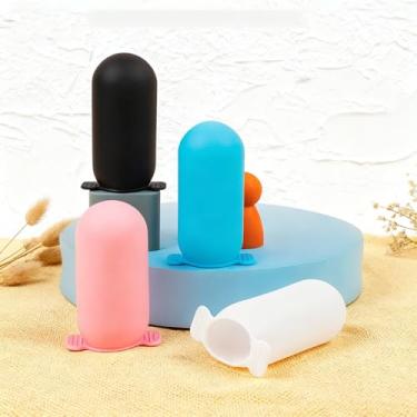 Imagem de Conjunto de 16 unidades de silicone para garrafa com alça para acessórios de viagem, capa de garrafa de viagem e protetor para recipiente de higiene pessoal