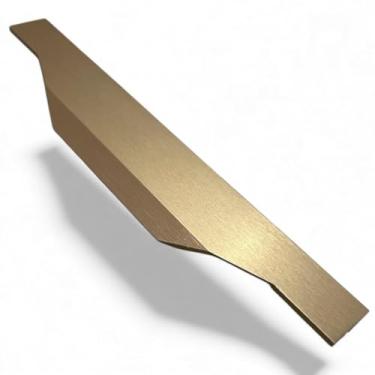 Imagem de Puxador para Armários e Gavetas Perfil Slim Bronze Fosco Escovado 200mm - RIKABUNI
