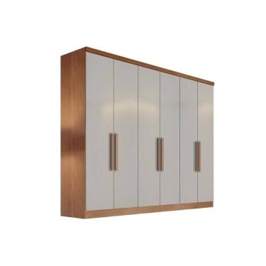 Imagem de Guarda Roupa Casal 6 Portas E 8 Gavetas New Vértice/messina Cumaru/fendi 25 - Novo Horizonte