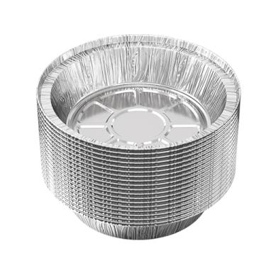 Imagem de Forros para fritadeira a ar – Bandeja de folha de alumínio, forros redondos à prova de óleo para cesta de vaporizador | para assadeira a vapor, torradeira, forno, restaurante, cozinha, vegetais