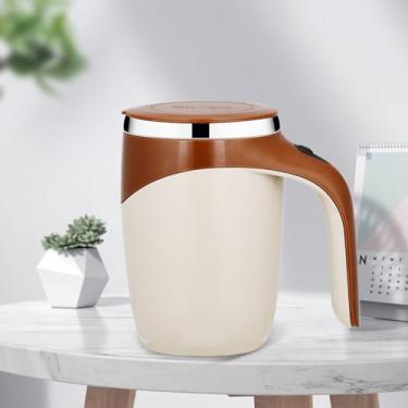 Imagem de Copo de mistura automática, copo rotativo magnético preguiçoso de grande capacidade, tipo bateria de café, -p portátil, | Perfeito para café, chá e muito mais | Ideal para casa, escritório, viagens