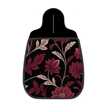 Imagem de Lixeira De Carro Organizador Lixinhocar Folhagens Vinho Clássico