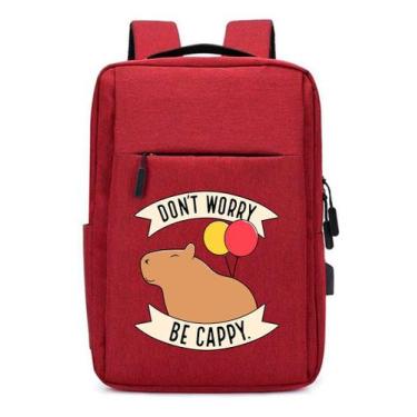 Imagem de Mochila Infantil Don Worrey USB Capivara Cappy com Compartimento para 
