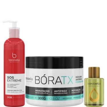 Imagem de Borabella SOS 240ml + Máscara Bóratx 300g + Óleo Argan 7ml