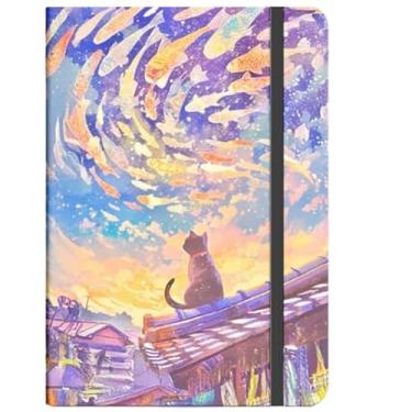 Imagem de Caderno Sketchbook ou de anotação GATINHOS FOFOS Capa dura GRANDE 21X14cm, Ideal para Criatividade e Organização Dia a Dia(GT Gato e CARPAS,COM pauta)