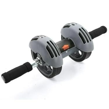 Imagem de Roda abdominal dupla, adequado para exercícios em casa, para criar seu próprio estado de saúde física