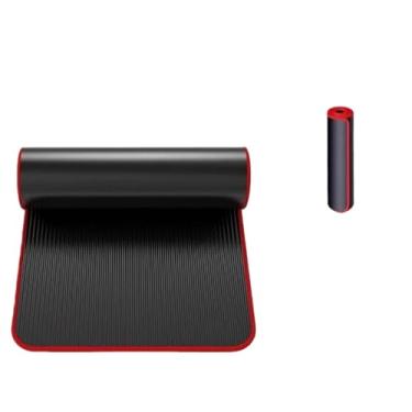 Imagem de Tapete de ioga de 8 mm de espessura, tapete de exercício antiderrapante para mulheres e homens, tapete de fitness para ioga, ginástica, dormir, dança, treino para casa, academia, fitness, modelagem