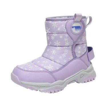 Imagem de Botas De Neve Quentes Para Meninas E Meninos, Tênis De Moda Infantil, 