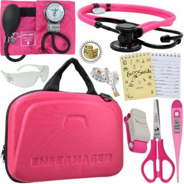 Imagem de Kit Maleta Luxo Estagio Aparelho de Pressao Estetoscopio - Love Saude,