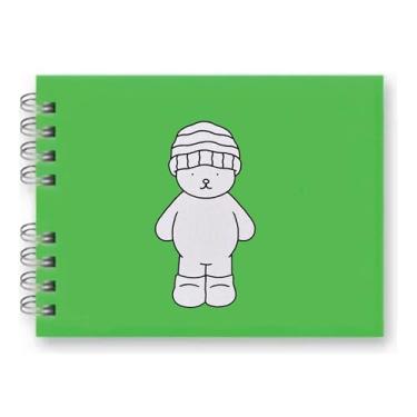 Imagem de Livro De Colorir Capa Dura 50 Páginas Folha Grossa 180g A5 - Presente Para Crianças E Adultos, Combater O Estresse E Estimular A Criatividade URSINHO (VERDE)