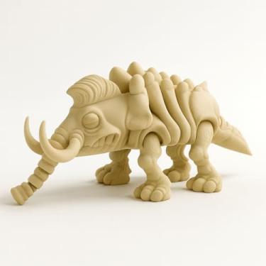 Imagem de Dinossauros Articulados Toy Art, Miniaturas e Figuras Dino 3D Colecionáveis, Brinquedos, Peças Lúdicas Decorativas, Vários Modelos, Criaturas Pré-Históricas (Mamute)