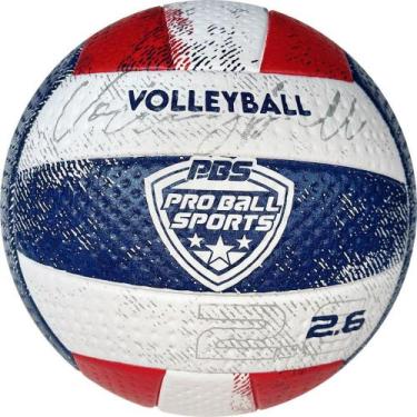 Imagem de Bola de Vôlei PRO BALL PVC/PU 26CM - BRANCO/AZUL/VERMELHO