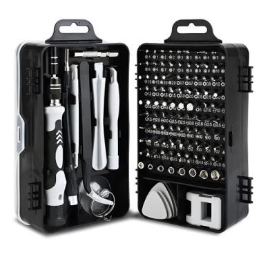 Imagem de Kit 115 Peças Ferramentas Manutenção Eletrônica Profissional - Genéric