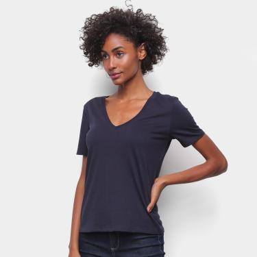 Imagem de Blusa Hering Básica Gola V Feminina-Feminino