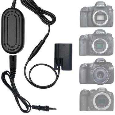 Imagem de Fonte ACK-E6 Dummy Battery LP-E6 LP-E6N LP-E6NH Bivolt 8V 3A R6 R5 90D