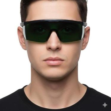 Imagem de Óculos Maçarico Spectra S Lente Verde IRUV Tonalidade 5 Carbografite C